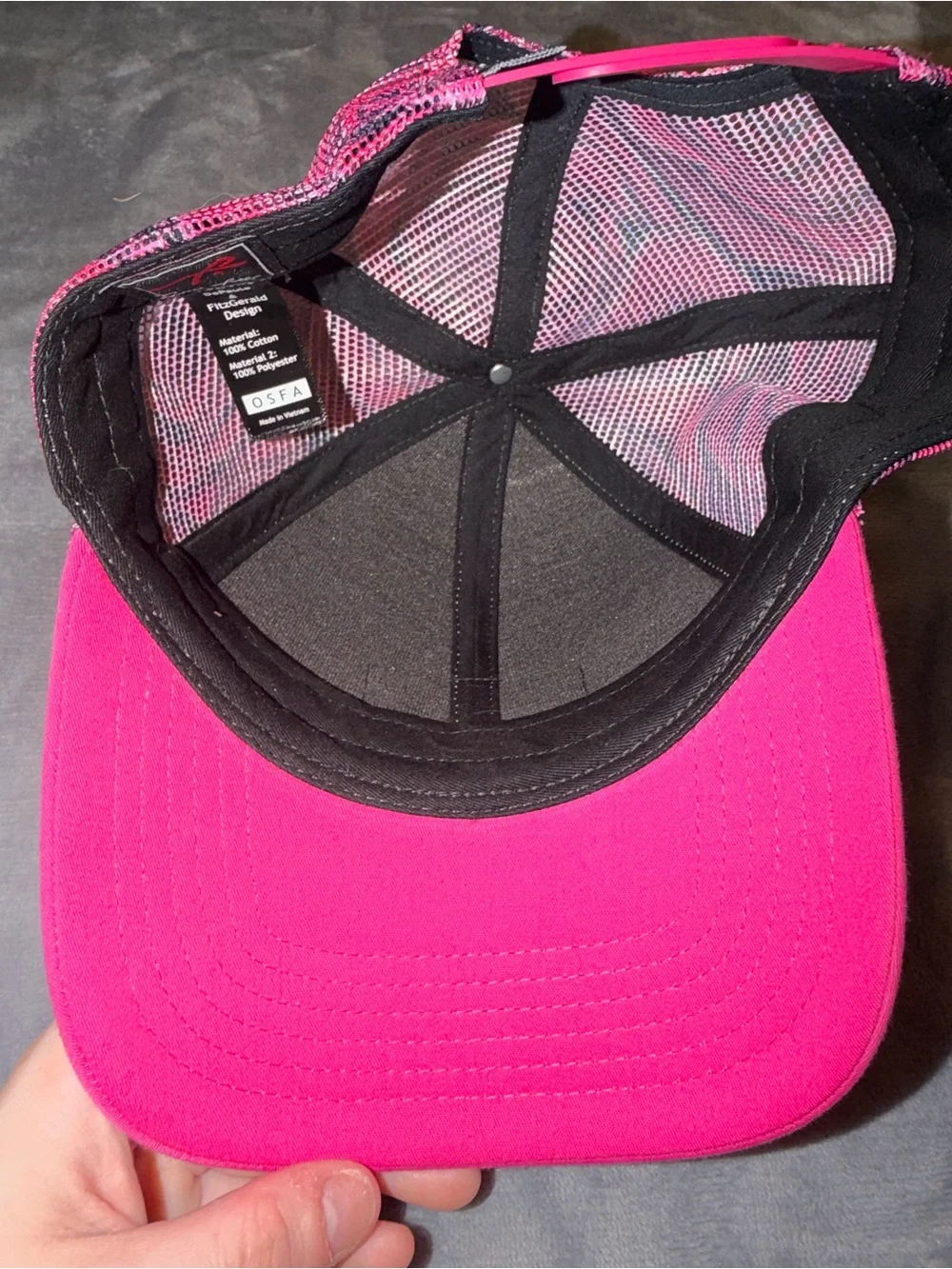 🩷🤍 Grace Folly Trucker Hat